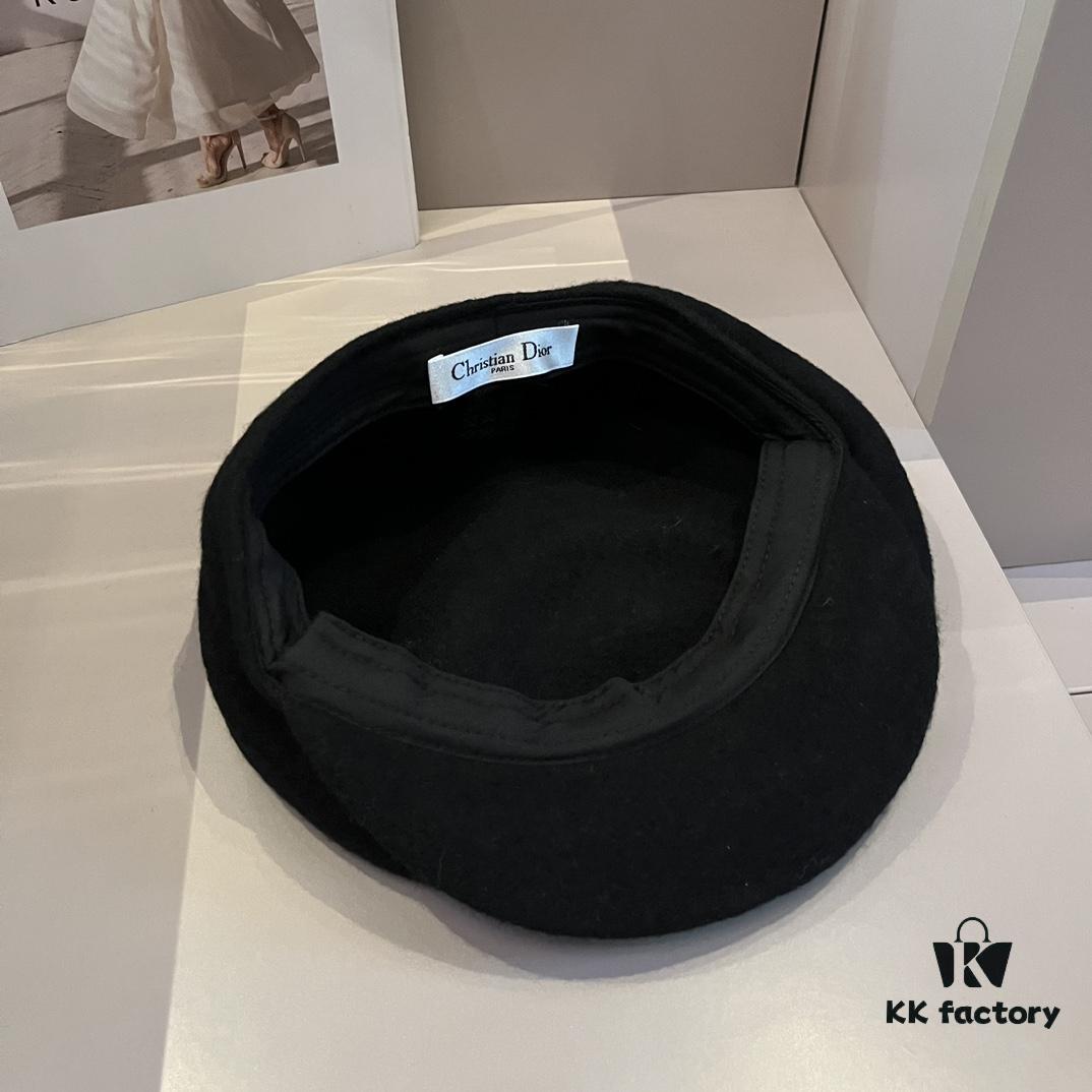 Dior Wool Painter's Cap, 100% Wool Fabric, Head Circumference 57cm