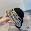 Dior Winter Olympics Fall/Winter Wool Hat, Color-Block Fedora, 100% Wool Fabric, Head Circumference 57cm
