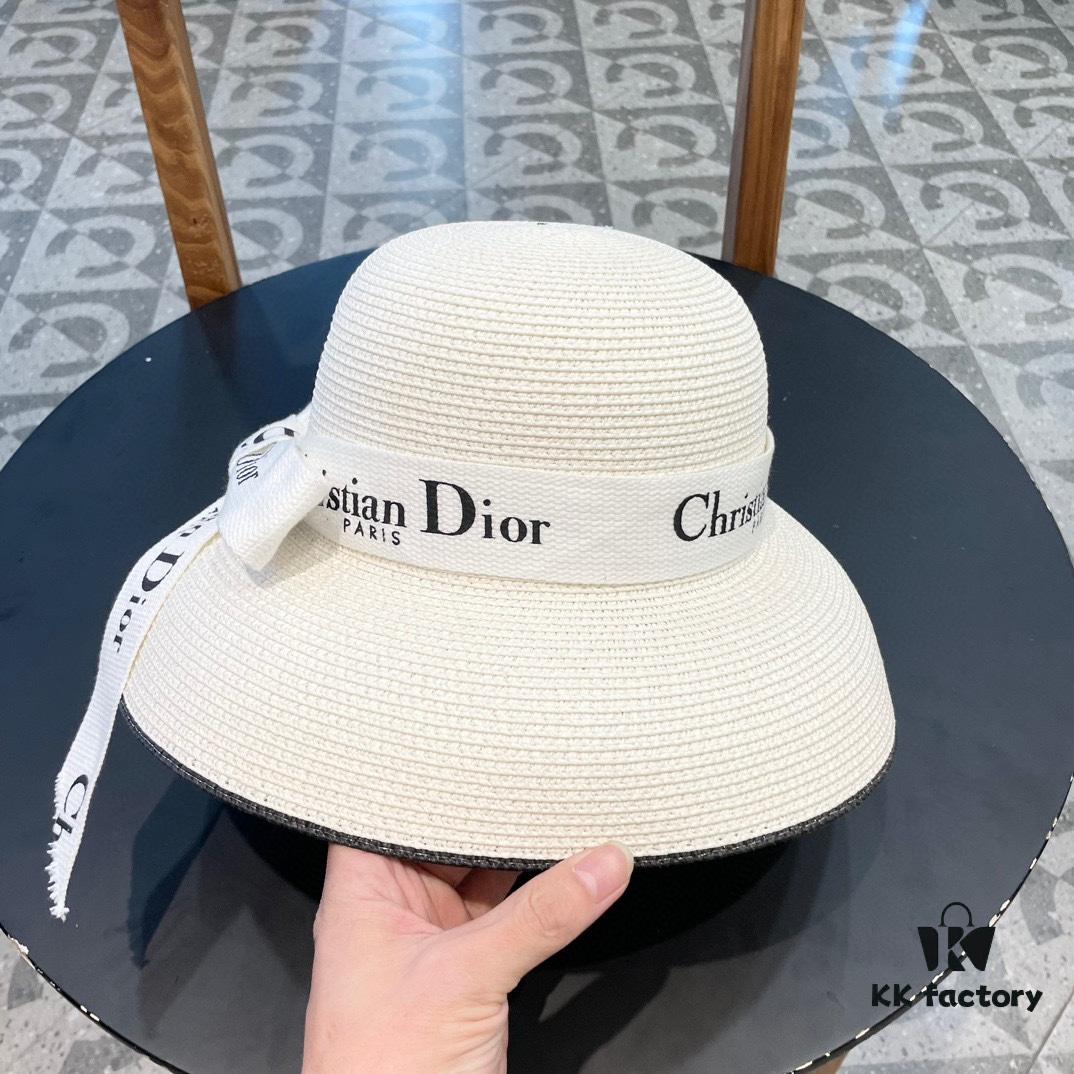 Dior 2024 New Arrival Fashionable Straw Hat, Super Popular Bell-Shaped Design, Stylish and Versatile