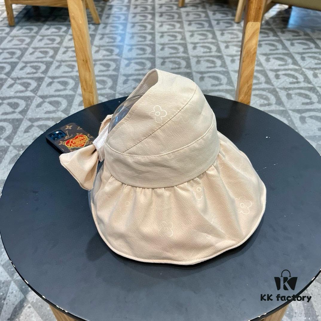 Dior Korean-style New Arrival Colorful Gel Sun Hat for Women, Fresh Floral Breathable Open-top Vacation Travel Sun Hat