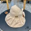 Dior Korean-style New Arrival Colorful Gel Sun Hat for Women, Fresh Floral Breathable Open-top Vacation Travel Sun Hat