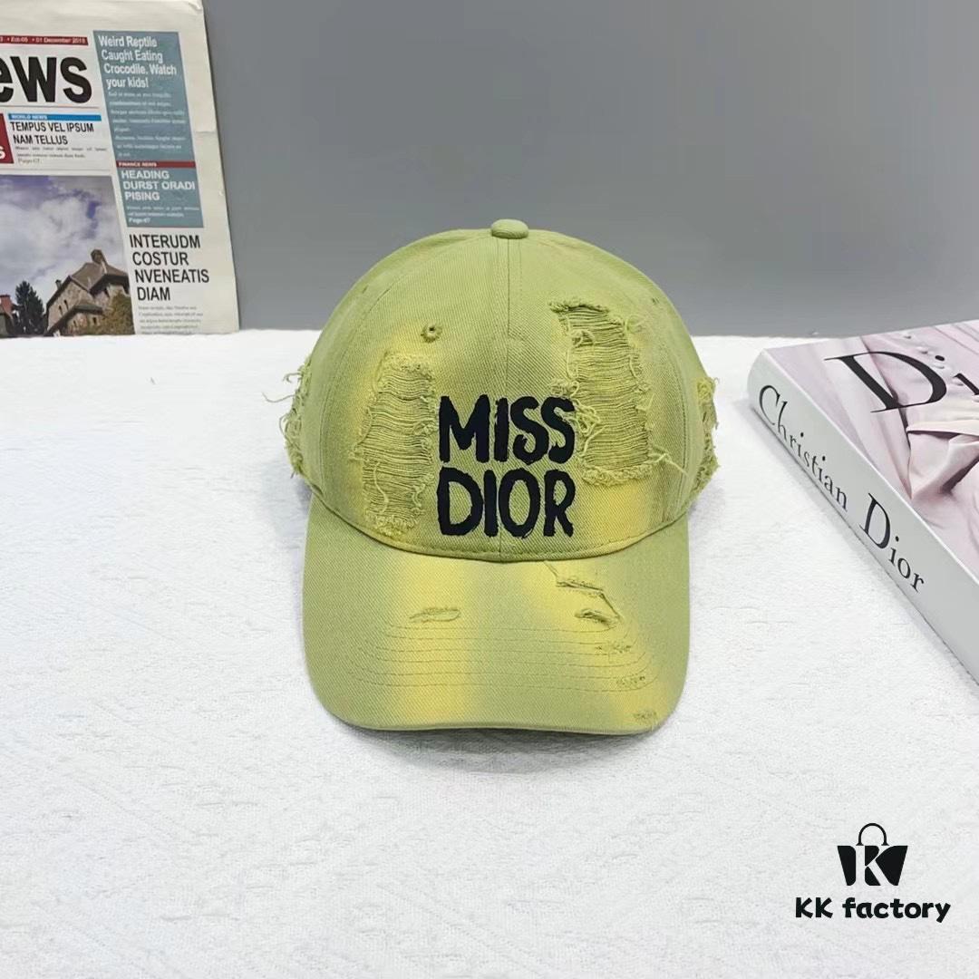 Dior New Arrival Distressed Baseball Cap, Stylish and Sophisticated Unisex Design with Perfect Silhouette