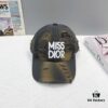 Dior New Arrival Distressed Baseball Cap, Stylish and Sophisticated Unisex Design with Perfect Silhouette