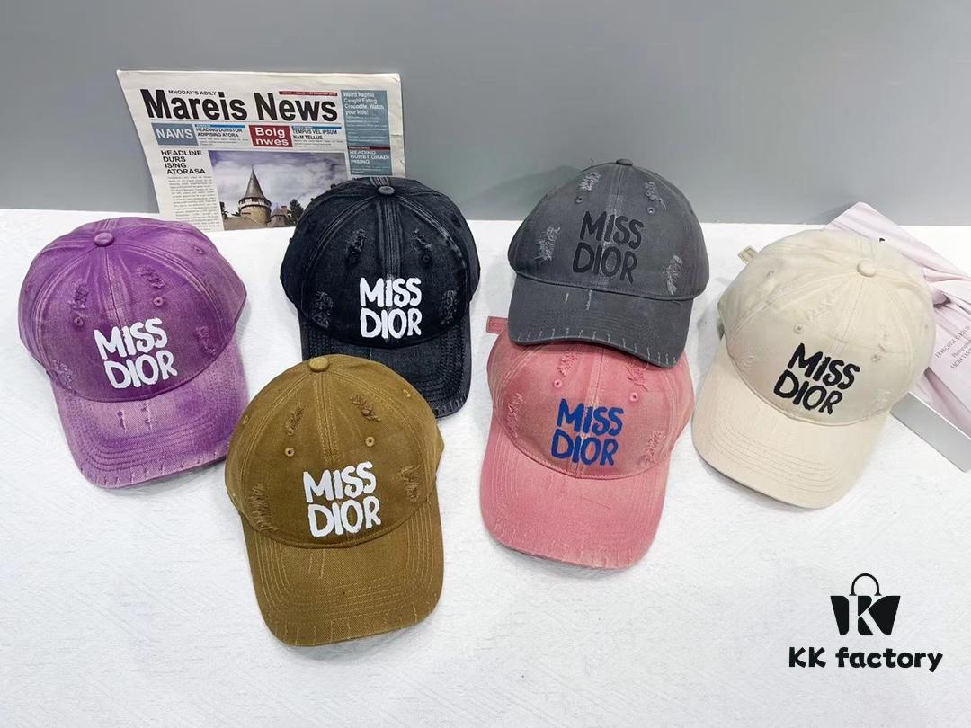 Dior New Arrival Distressed Baseball Cap – Stylish and Sophisticated Unisex Design with Perfect Fit