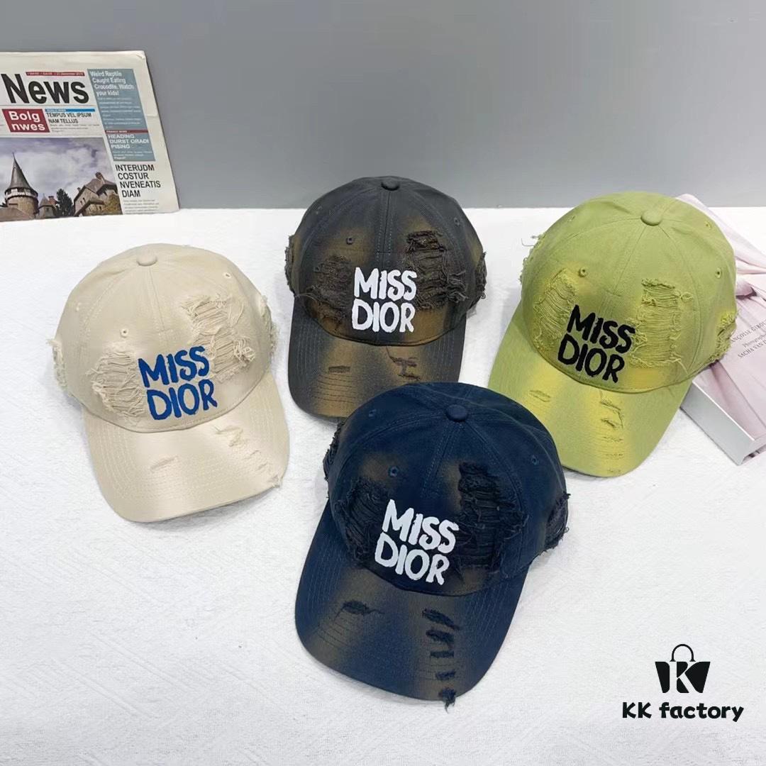 Dior New Arrival Distressed Baseball Cap, Stylish and Sophisticated Unisex Design with Perfect Silhouette
