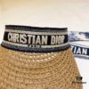 DIOR Natural Straw Unisex Classic Bucket Hat