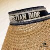 DIOR Natural Straw Unisex Classic Bucket Hat