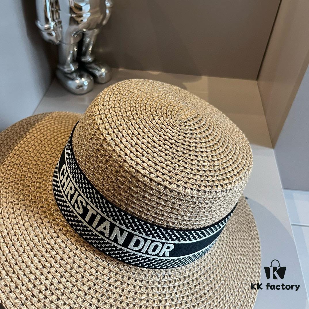 Dior New Arrival Flat-Crown Hat, Head Circumference 57cm