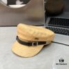Dior New Style Leather Military Cap Newsboy Hat