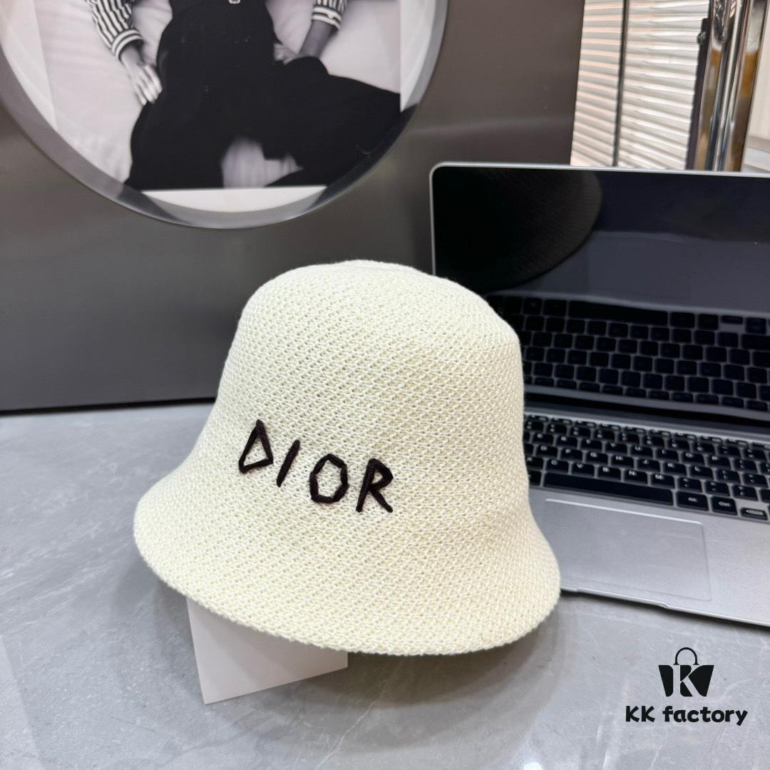 Dior - New Arrival Knitted Crochet Trucker Hat, Openwork Design, Hand-Crocheted Texture, Flattering Face-Framing Style