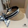 Authentic DIOR Summer New Arrival Silk Scarf Sun Hat – A Must-Have for Stylish Girls