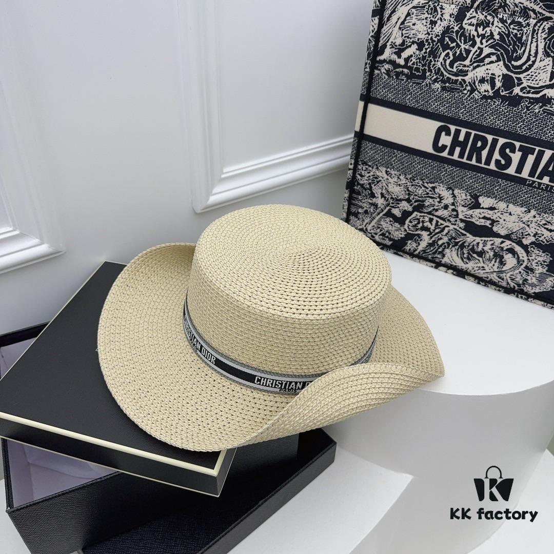 Dior - New Style Straw Flat Cap
