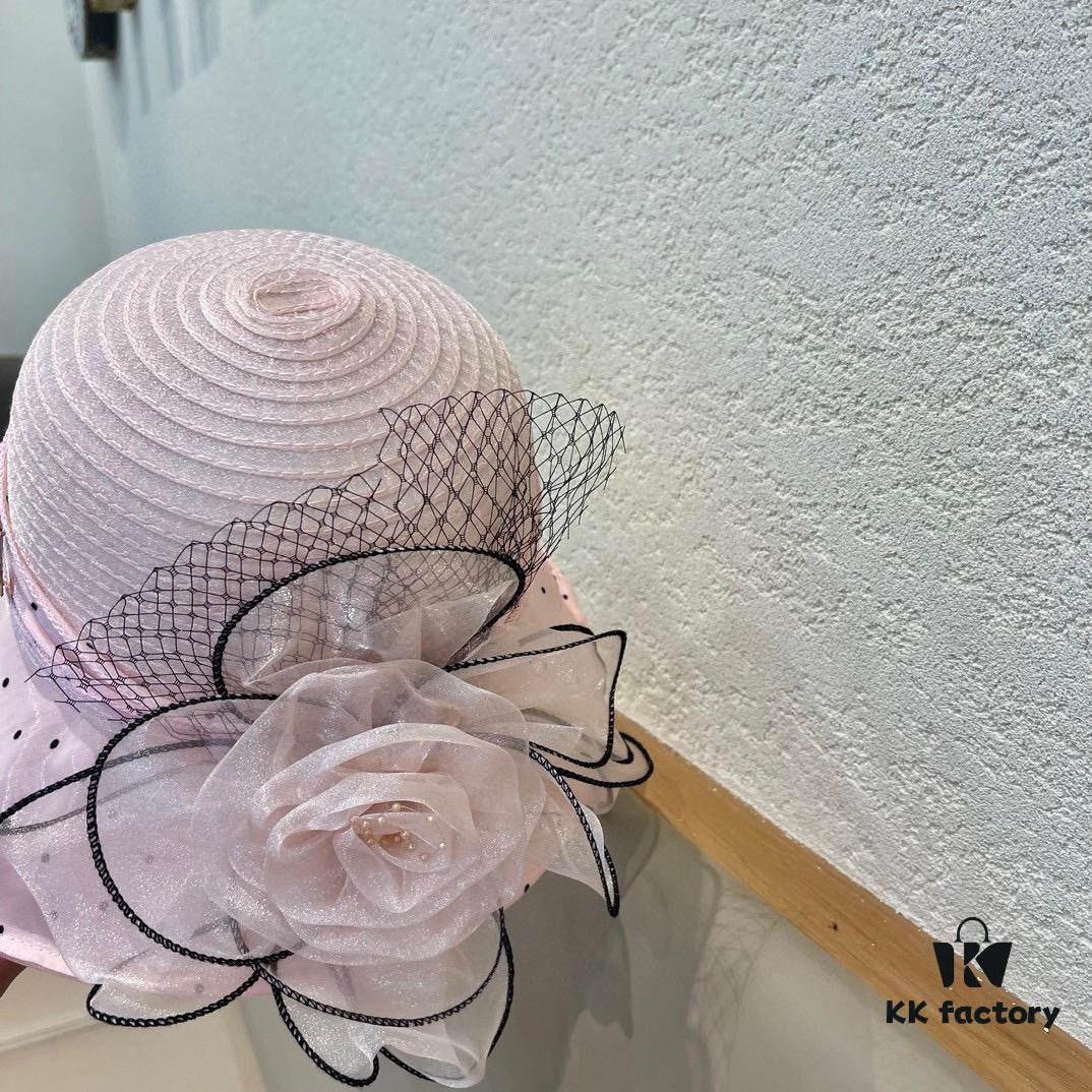 Dior Korean-style Oversized Fashion Sun Hat for Women, Large Brim Foldable UV Protection Outdoor Hat