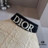 Dior Embroidered Letter Open-Top Sun Hat