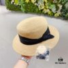 Dior – New Arrival Flat-Crown Straw Hat Showcasing Design Elegance and Feminine Charm