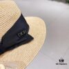 Dior – New Arrival Flat-Crown Straw Hat Showcasing Design Elegance and Feminine Charm