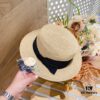Dior – New Arrival Flat-Crown Straw Hat Showcasing Design Elegance and Feminine Charm