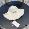 Dior Wide-Brim Sun Hat for Women, Spring and Summer Fashion Fisherman Hat with Bow, Face-Framing UV Protection Hat