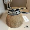 Authentic DIOR Summer New Arrival Silk Scarf Sun Hat, a Must-Have for Stylish Women