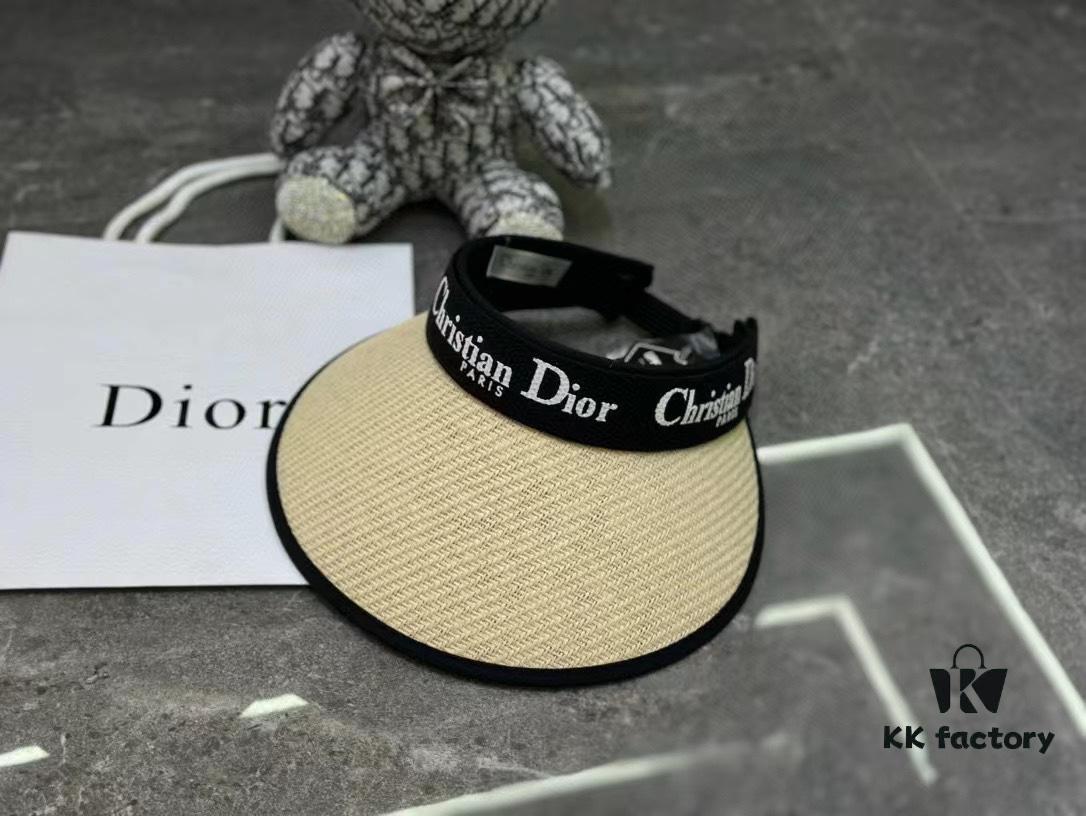 Dior - New Arrival Rimless Cap with Color-Block Trim