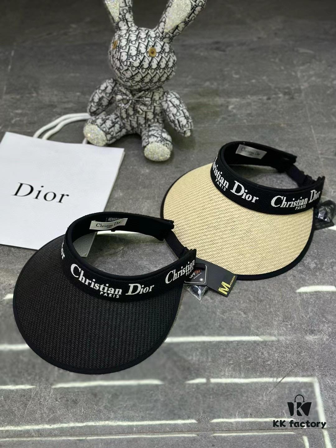 Dior - New Arrival Rimless Cap with Color-Block Trim