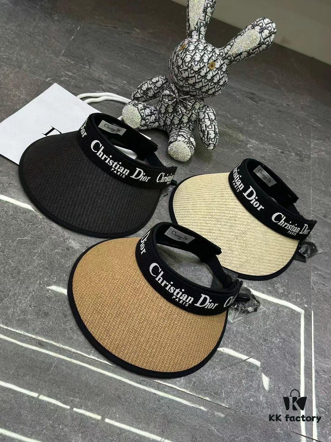 Dior - New Arrival Rimless Cap with Color-Block Trim