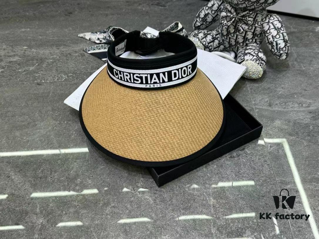 Dior - New Arrival Unstructured Hat with Color-Block Trim