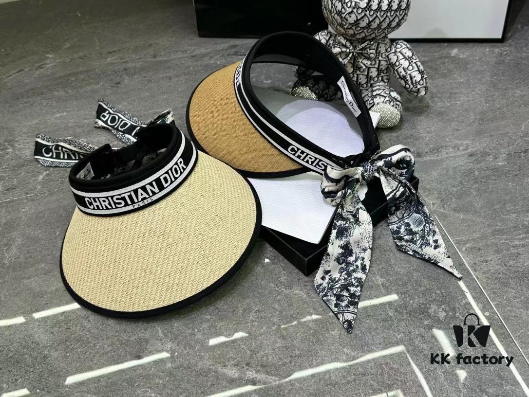 Dior - New Arrival Unstructured Hat with Color-Block Trim