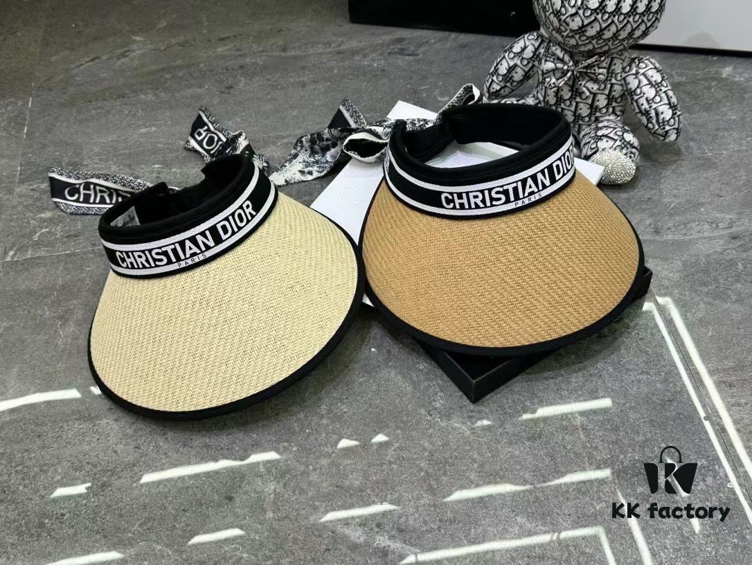 Dior - New Arrival Unstructured Hat with Color-Block Trim