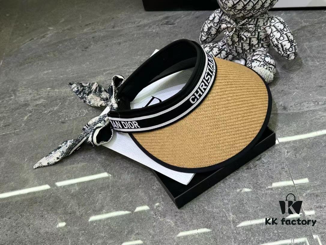 Dior - New Arrival Unstructured Hat with Color-Block Trim