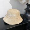 Dior New Embroidered Letter Straw Hat