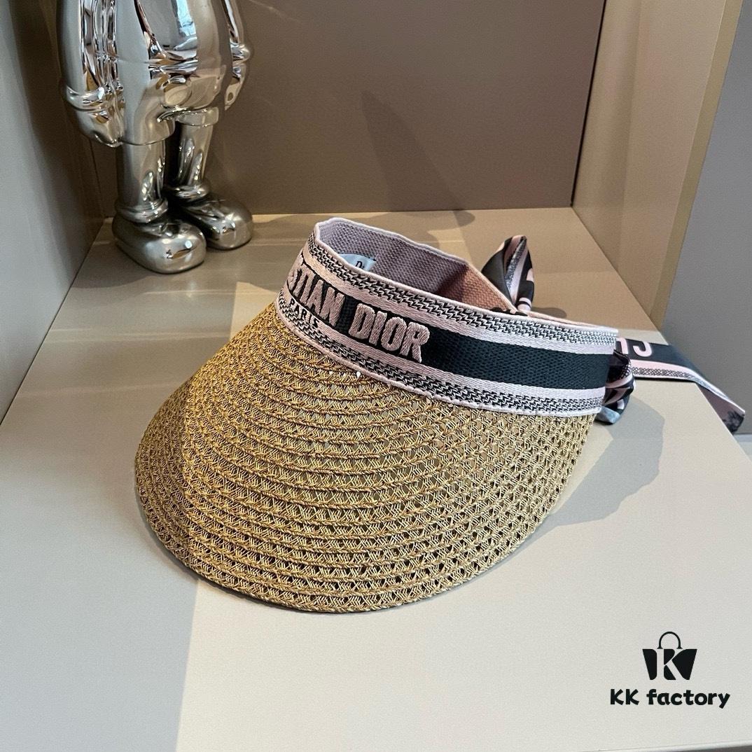 Authentic DIOR Summer New Arrival Scarf Sun Hat, High Aesthetic Appeal – Essential for Stylish Women