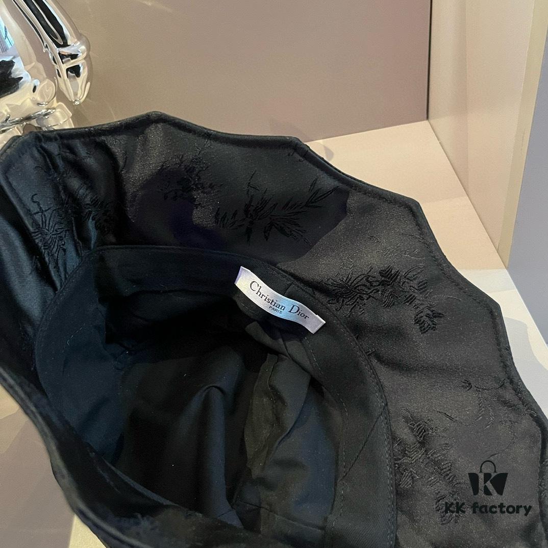 Dior Chinese-style Sun Hat, Wave-edged Fisherman Hat