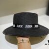 Dior Spring/Summer Ice Silk PP Grass Flat Top Hat 🎩