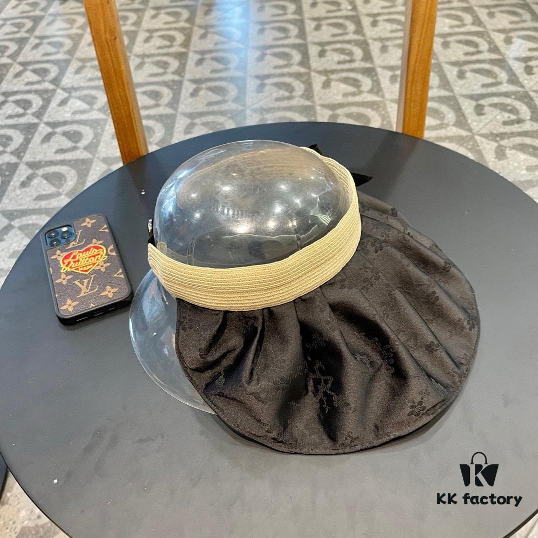 Dior Summer New Large-Brimmed Collapsible Sun Hat for Women, Travel and Beach Vacation UV Protection Folding Bucket Hat, Fisherman Hat, Baseball Cap, Knit Hat