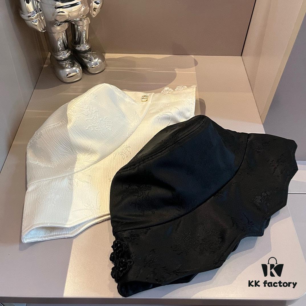 Dior Chinese-style Sun Hat, Wave-edged Fisherman Hat