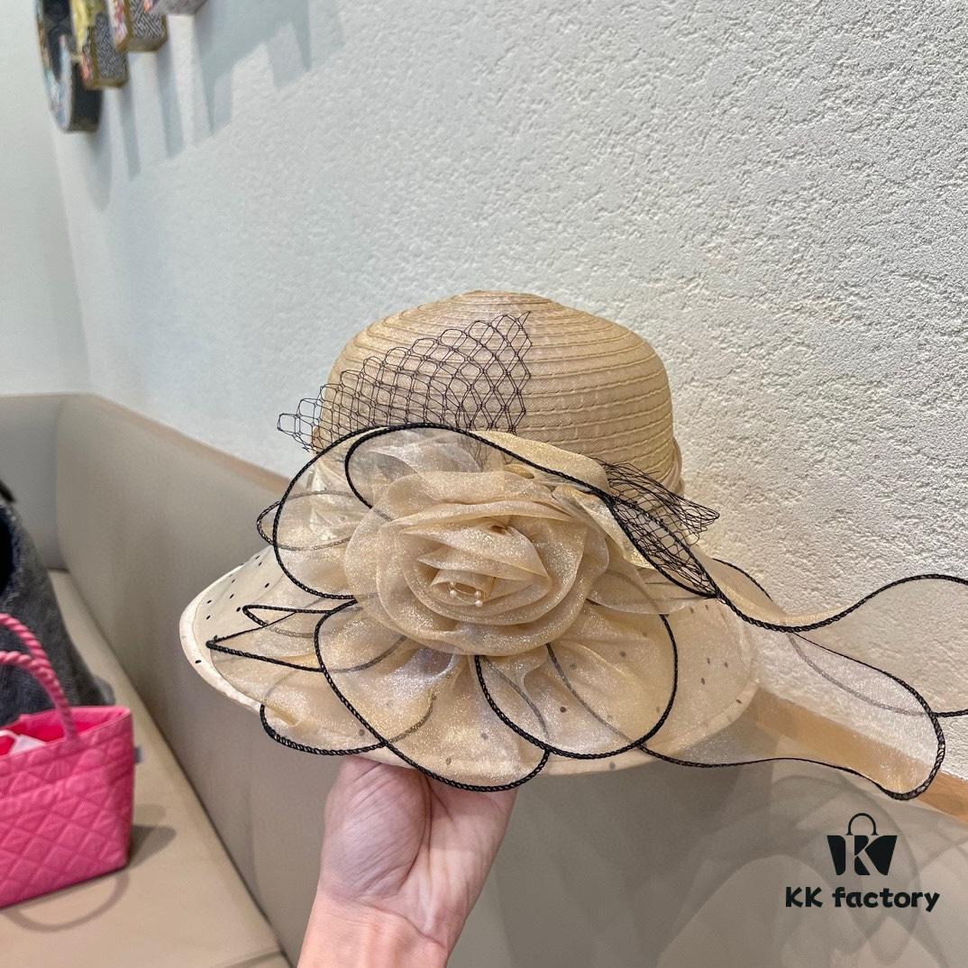 Dior Korean-style Oversized Fashion Sun Hat for Women, Wide-brimmed UV-protective Foldable Outdoor Hat, Versatile Summer Travel Hat, Fisherman Cap, Baseball Cap, Knit Hat