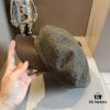 2024 Hermès New Wool Newsboy Military Cap, Head Circumference 57cm