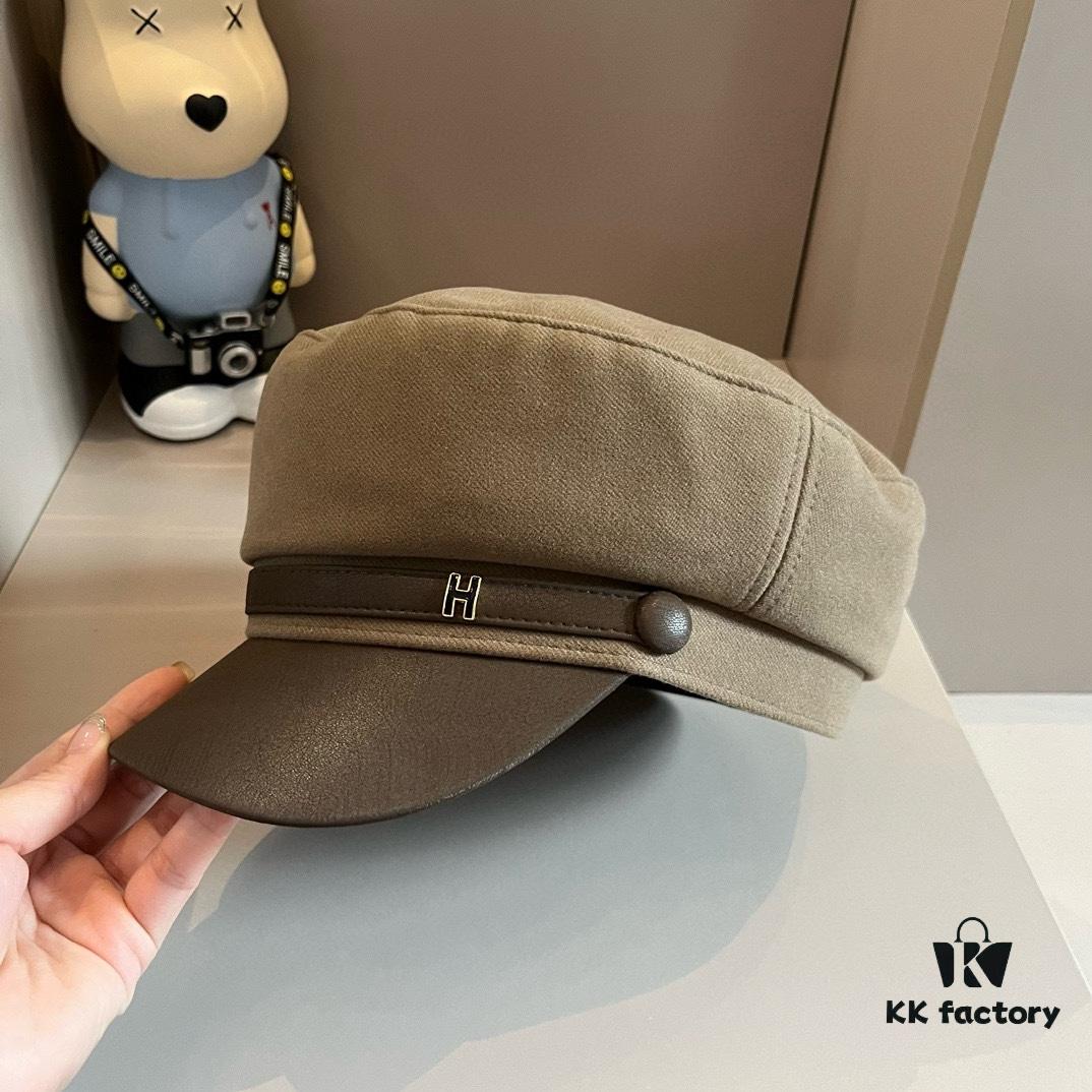 Hermes HERMES New Style Military Cap, Head Circumference 57cm