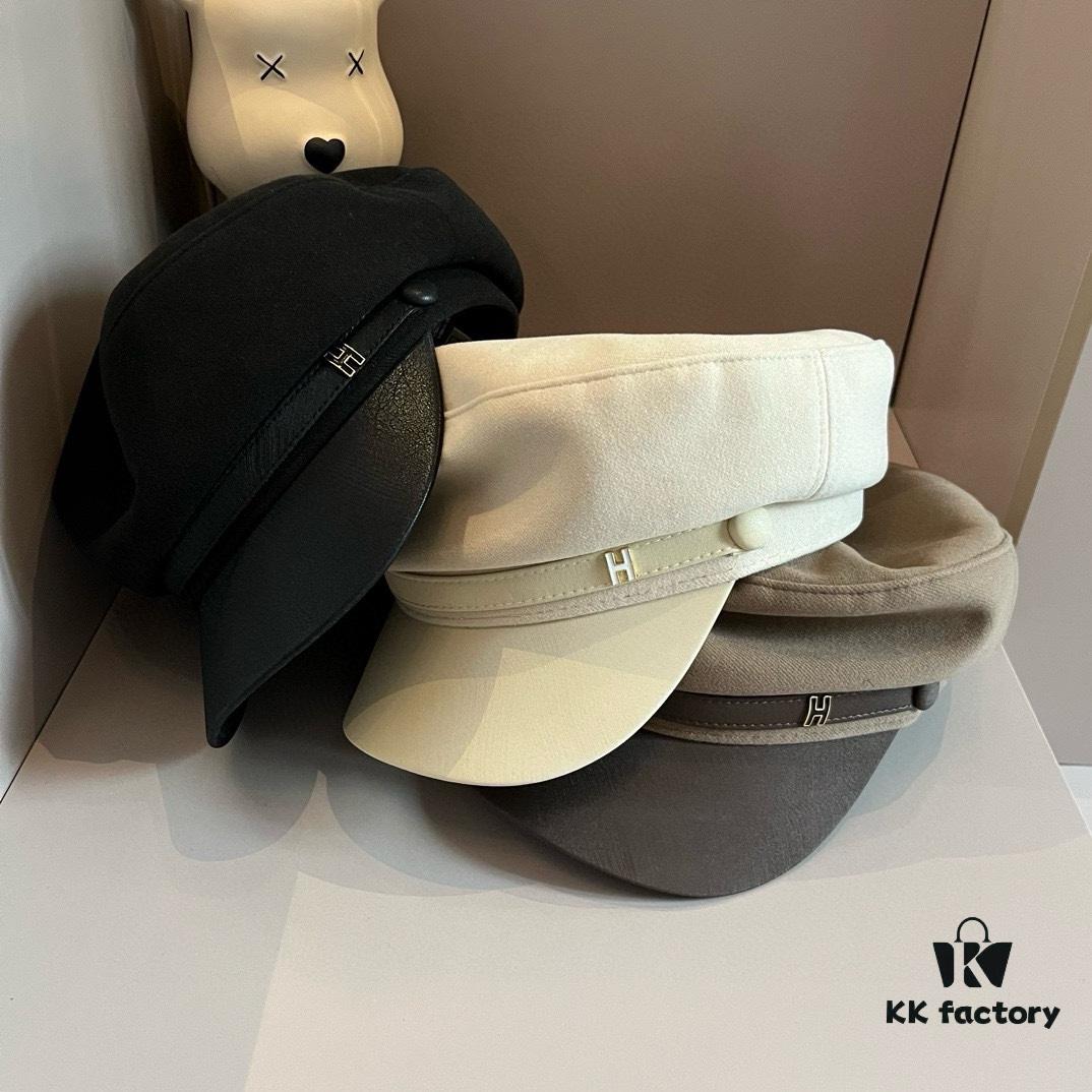 Hermes HERMES New Style Baseball Cap, Head Circumference 57cm