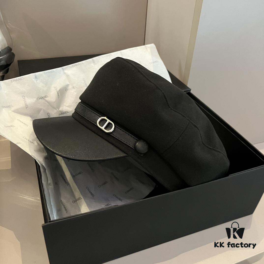 Hermes HERMES New Style Duckbill Military Cap, Head Circumference 57cm