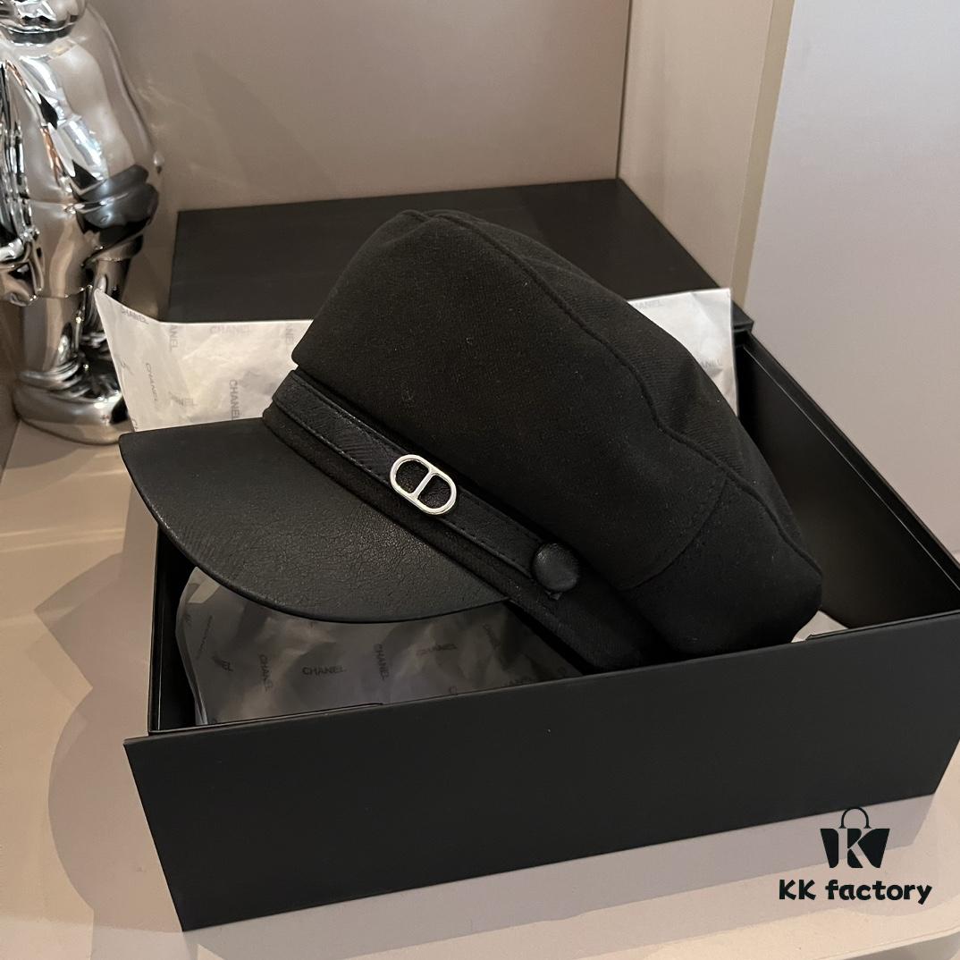 Hermes HERMES New Style Duckbill Military Cap, Head Circumference 57cm