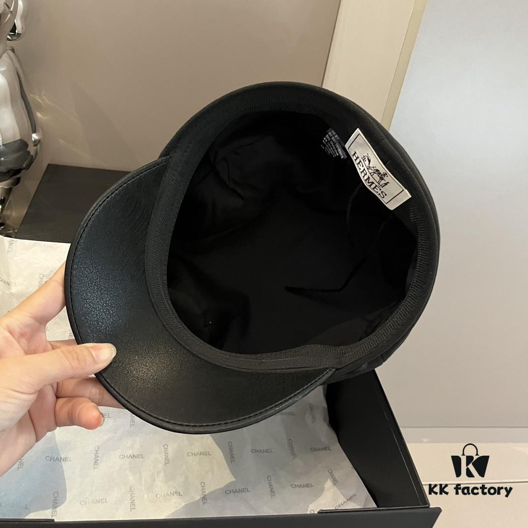 Hermes HERMES New Style Duckbill Military Cap, Head Circumference 57cm