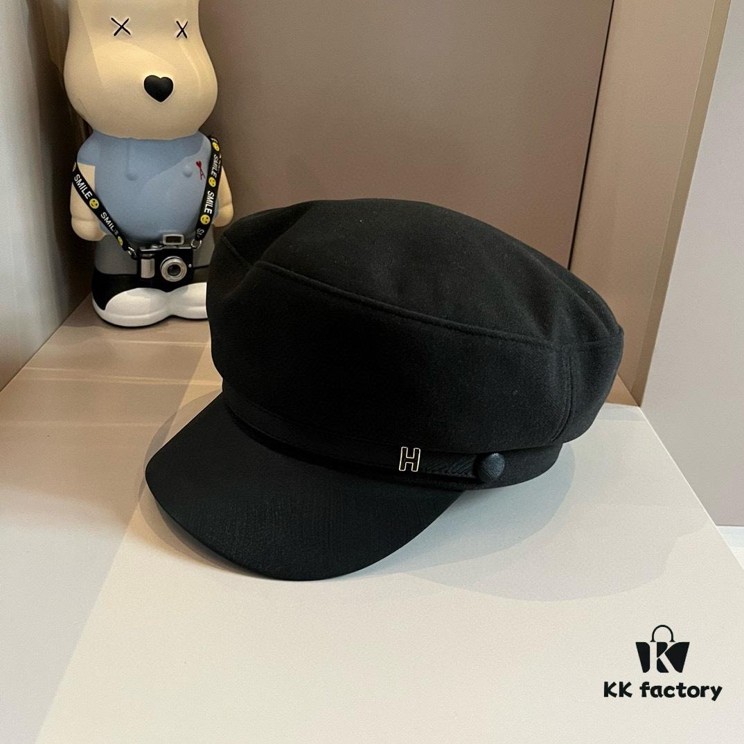 Hermes HERMES New Style Military Cap, Head Circumference 57cm