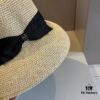 Hermès New Arrival Straw Hat, Made from Fine Taiwanese Straw, Simple and Elegant Aristocratic Style, Head Circumference 57cm
