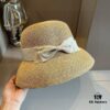 Hermes New Arrival Straw Hat, Made from Taiwanese Fine Straw, Simple and Elegant Aristocratic Style, Head Circumference 57cm