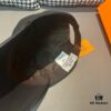 Box and cloth bag included, HERMÈS original order baseball cap, classic H design, authentic mold custom-made, premium breathable canvas fabric with top-layer cowhide, original factory stainless steel adjustable buckle, exquisite craftsmanship, stylish and handsome, outstanding quality