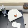 Hermes x Designer Collaboration Broken Button Knit Beanie Warm Ear-Protecting Hat Versatile Knitted Cap