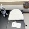Hermes x Designer Collaboration Broken Button Knit Beanie Warm Ear-Protecting Hat Versatile Knitted Cap