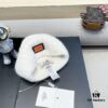 Hermes x Designer Collaboration Broken Button Knit Beanie Warm Ear-Protecting Hat Versatile Knitted Cap